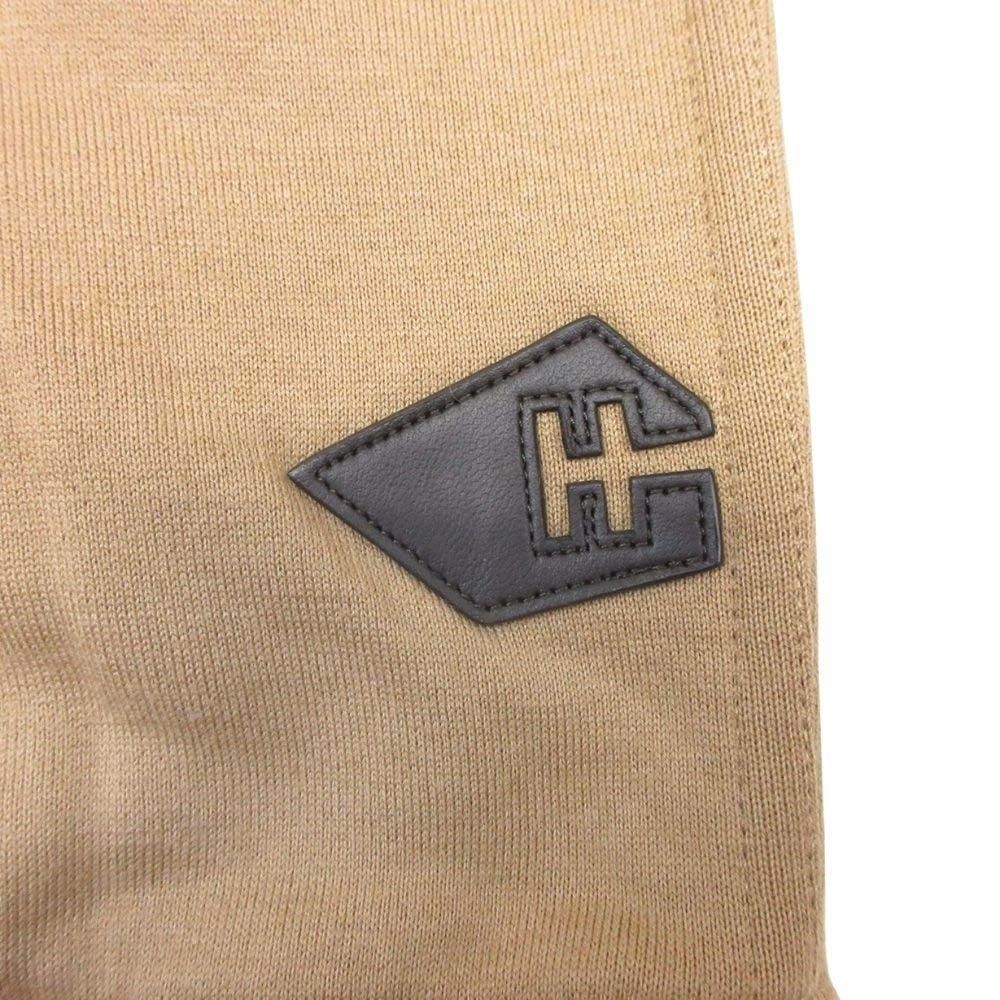 Hermes Front Pocket Sweatshirt Pullover Cashmere Blend Brushed Lining Leather