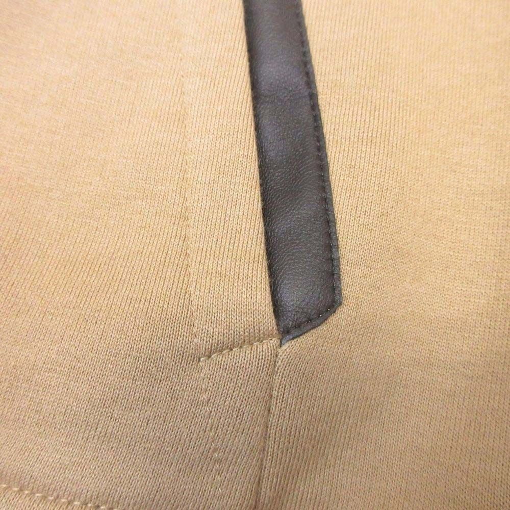 Hermes Front Pocket Sweatshirt Pullover Cashmere Blend Brushed Lining Leather