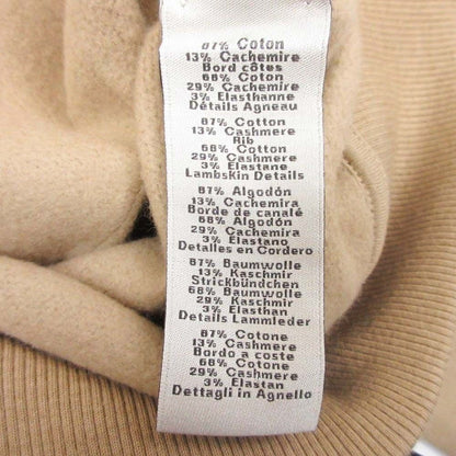 Hermes Front Pocket Sweatshirt Pullover Cashmere Blend Brushed Lining Leather