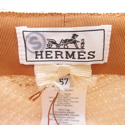 Hermes Garden Sous le Charme D'orphee Hat Straw Hat Folded Hat Ex a Dos le