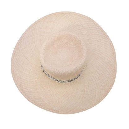 Hermes Brides de Gala Wide Brim Straw Hat Ex a Dos le 56 cm Beige