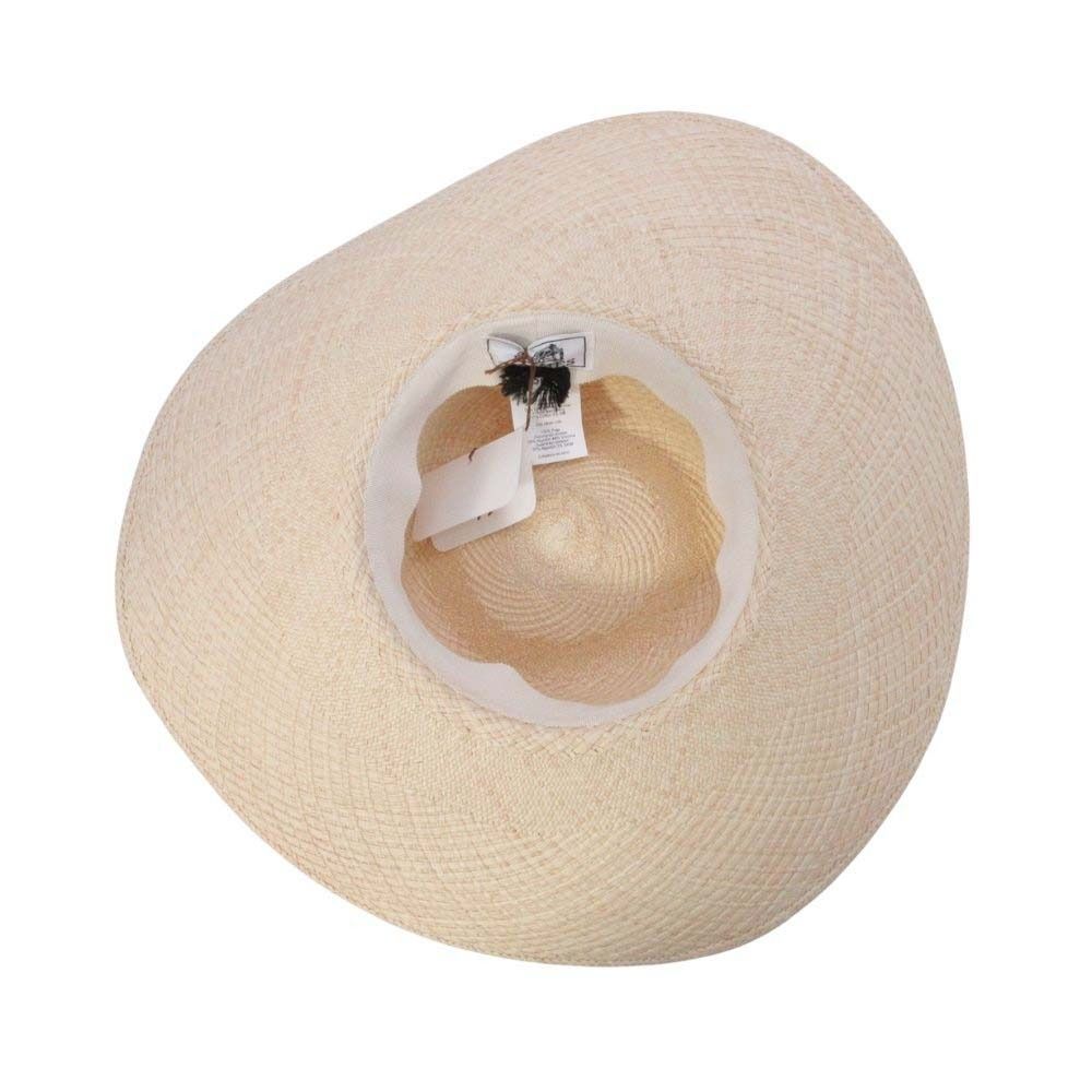 Hermes Brides de Gala Wide Brim Straw Hat Ex a Dos le 56 cm Beige