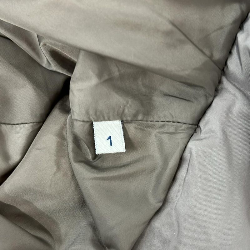 Moncler Down Coat 1 S Garbet Pink Beige Long Sleeve Winter