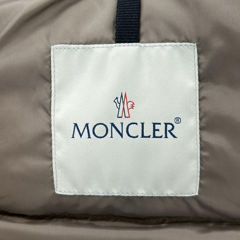 Moncler Down Coat 1 S Garbet Pink Beige Long Sleeve Winter