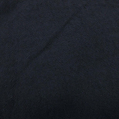 Hermes Wool Georgette Tailored Jacket Single Breasted 2 Buttons Leather 50 Dark