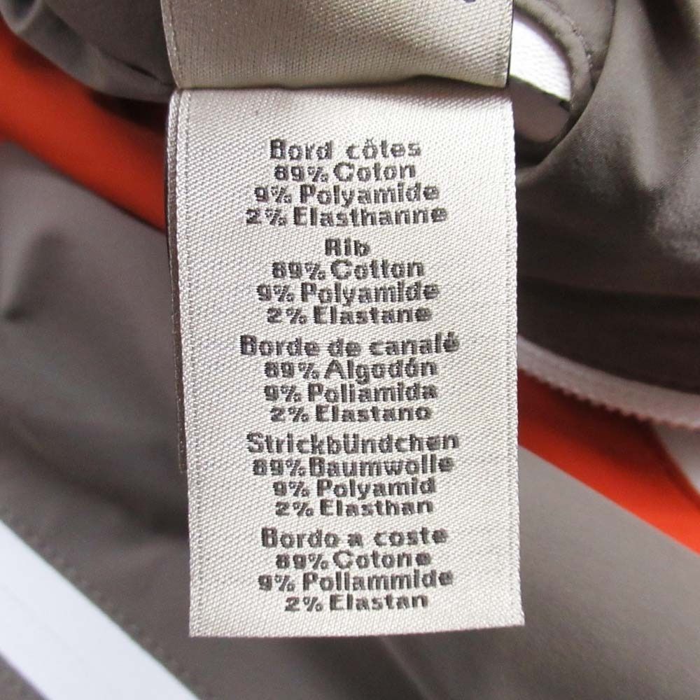 Hermes Logo Bicolor Vest Double Zip Light Outer Packable Specification 46 Gray