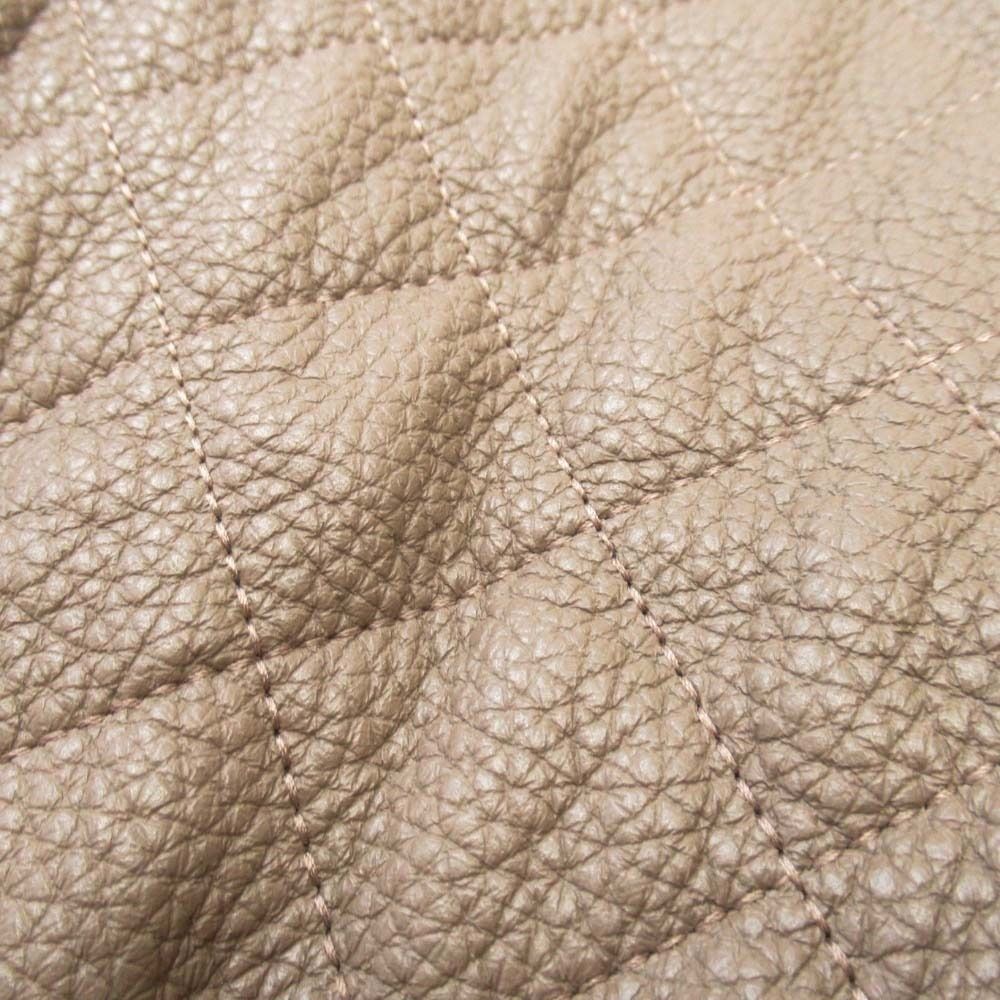 Hermes Deerskin Quilted Riders Jacket Series Button 34 Gray