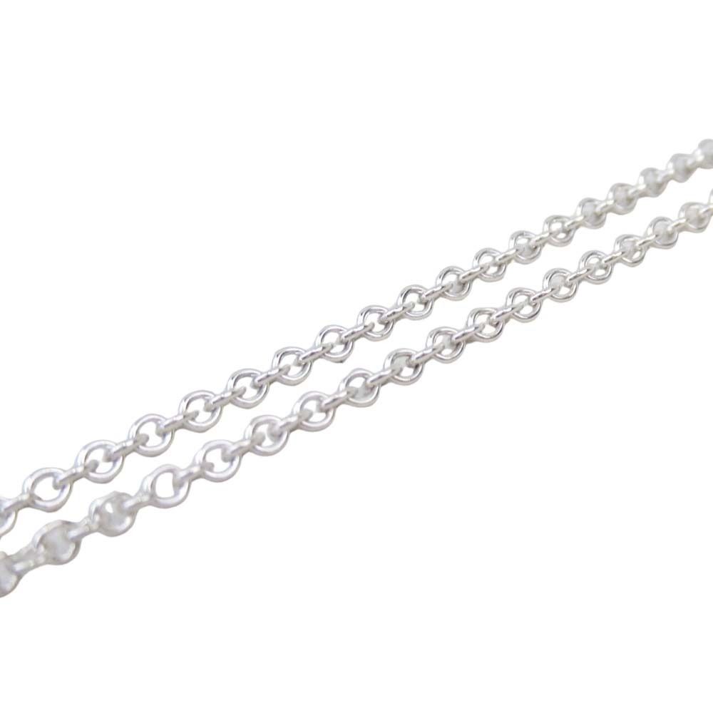 Tiffany & Co Open Cross Necklace Pendant Infinity Silver