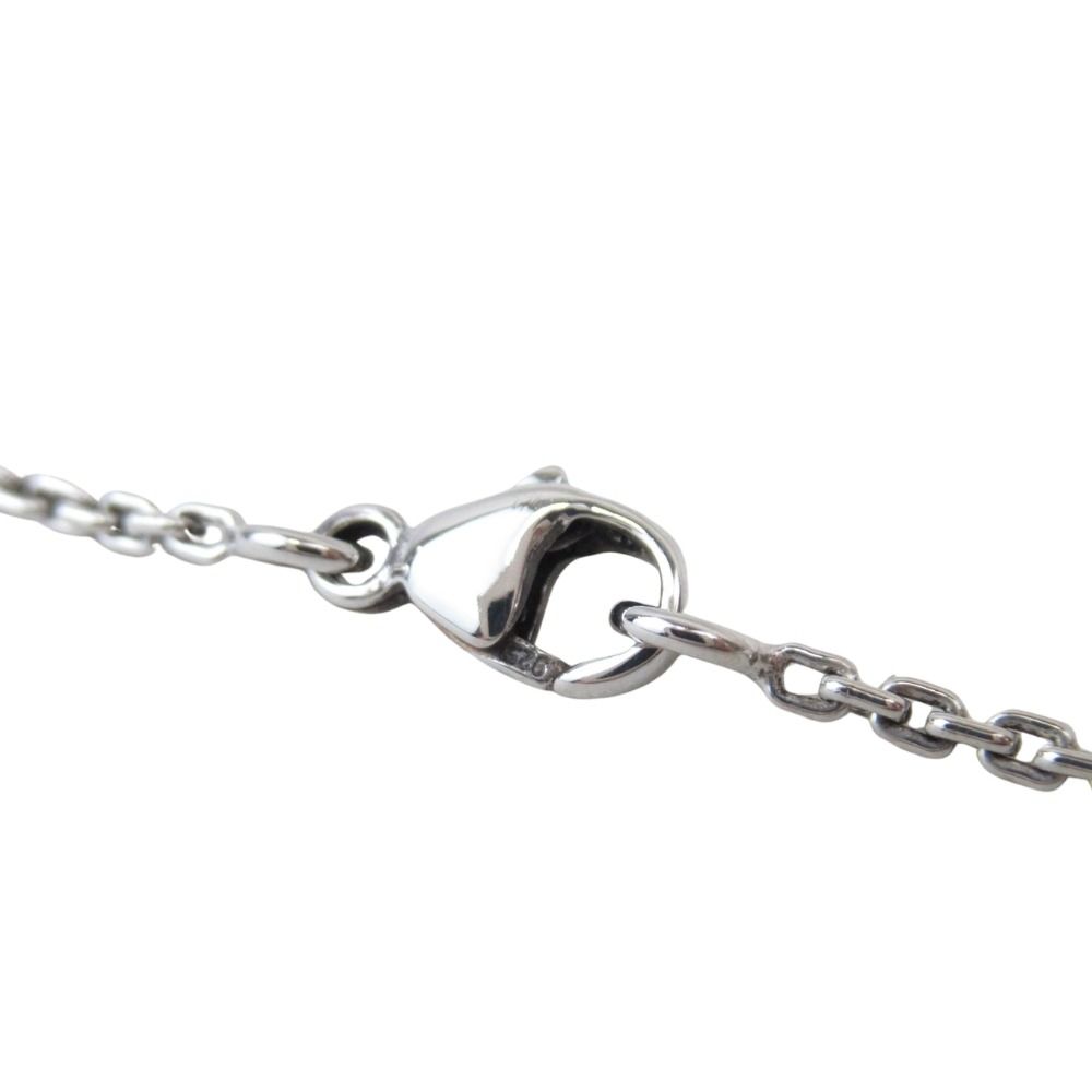 Louis Vuitton LV Logo Pendentif Lockit Necklace Padlock Silver