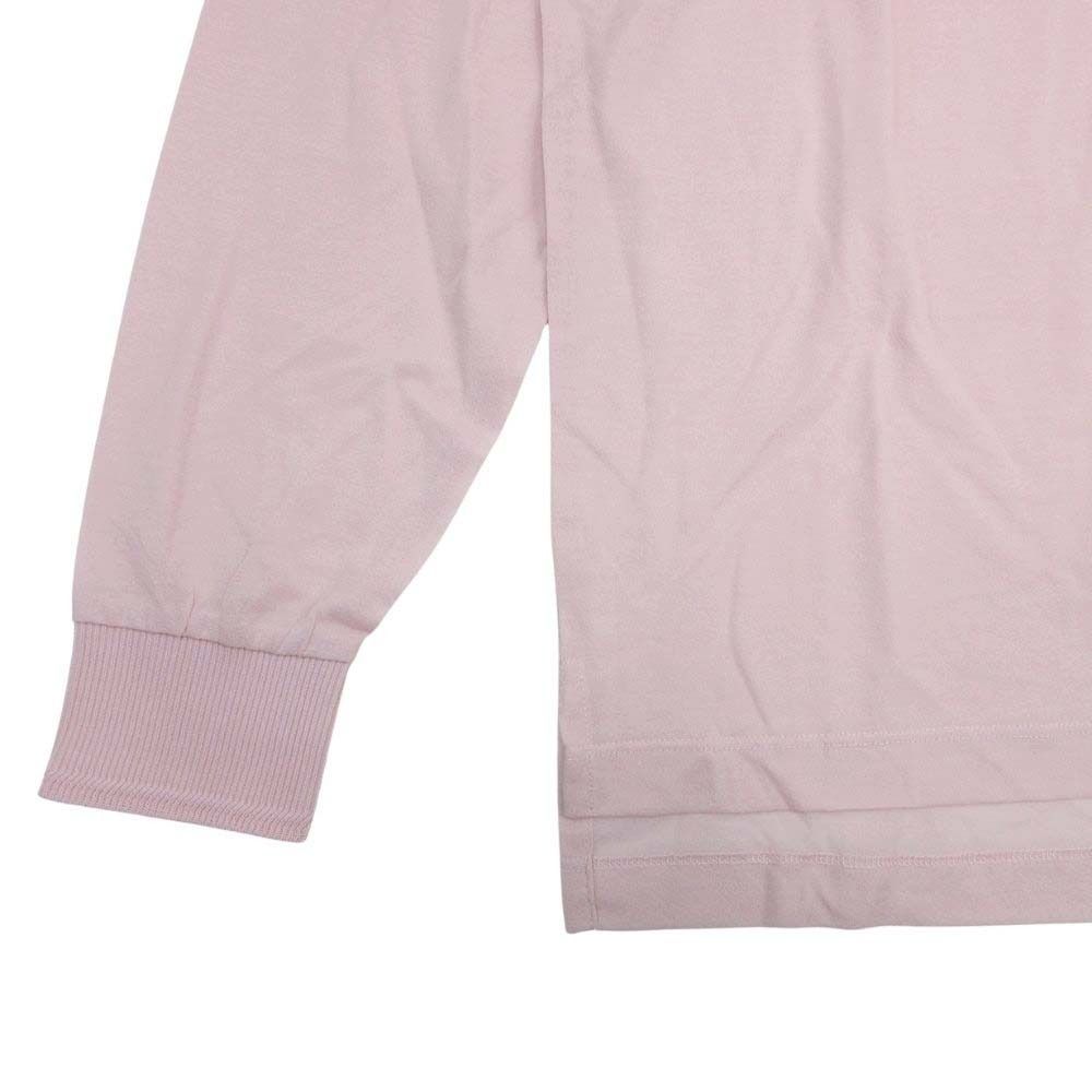 Dior Homme Lightweight Cotton Knit Polo Long Sleeve Shirt Top S Baby Pink
