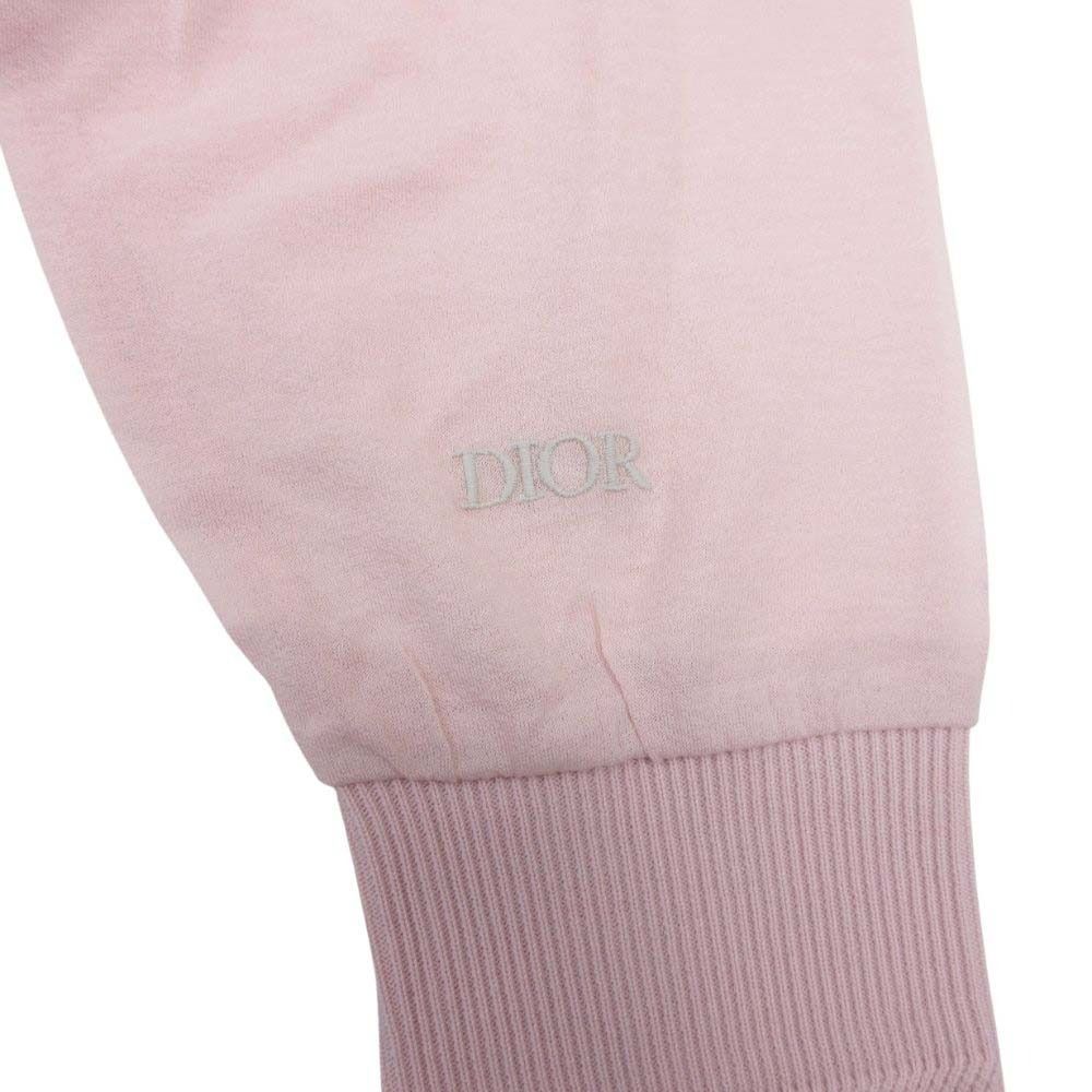Dior Homme Lightweight Cotton Knit Polo Long Sleeve Shirt Top S Baby Pink