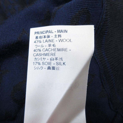 Louis Vuitton Monogram Intarsia All Over Pattern Knit Cashmere Blend