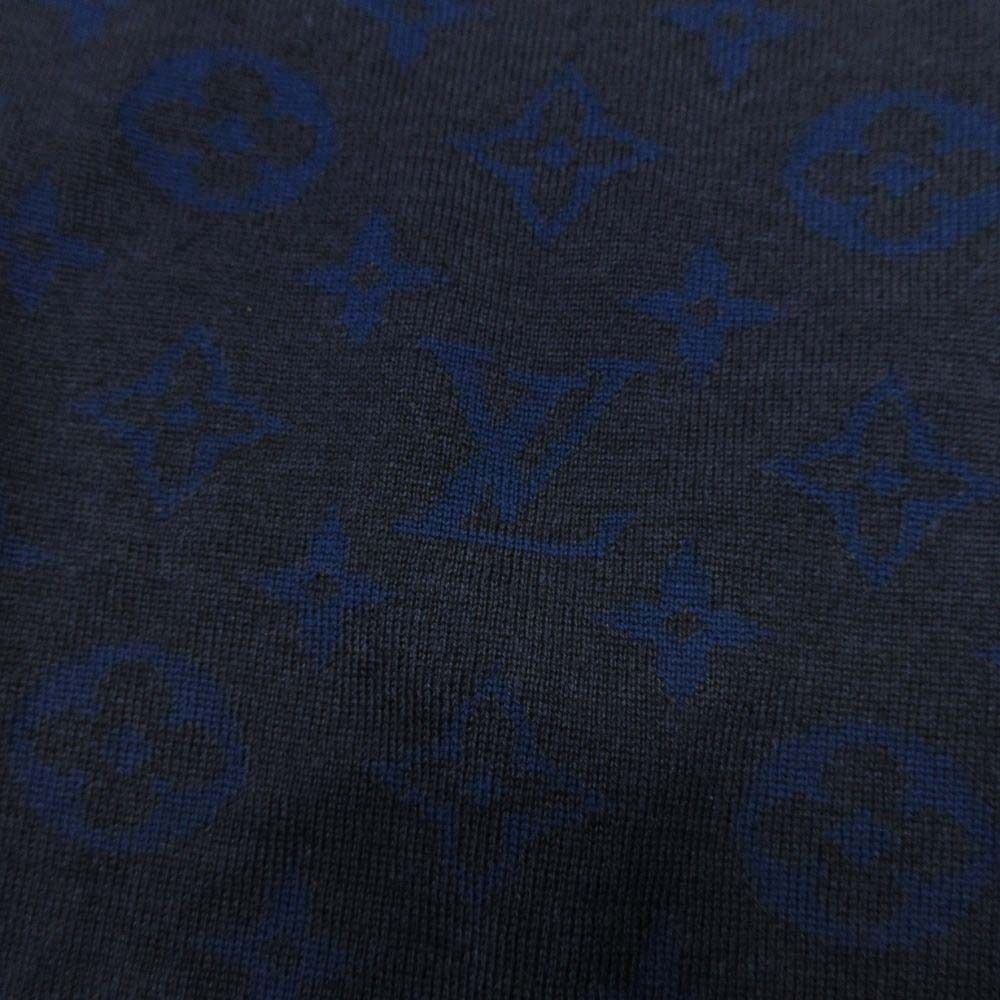 Louis Vuitton Monogram Intarsia All Over Pattern Knit Cashmere Blend