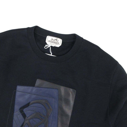 Hermes Etriers Decales Leather Patch Sweatshirt Shirt Brushed Lining Trainers