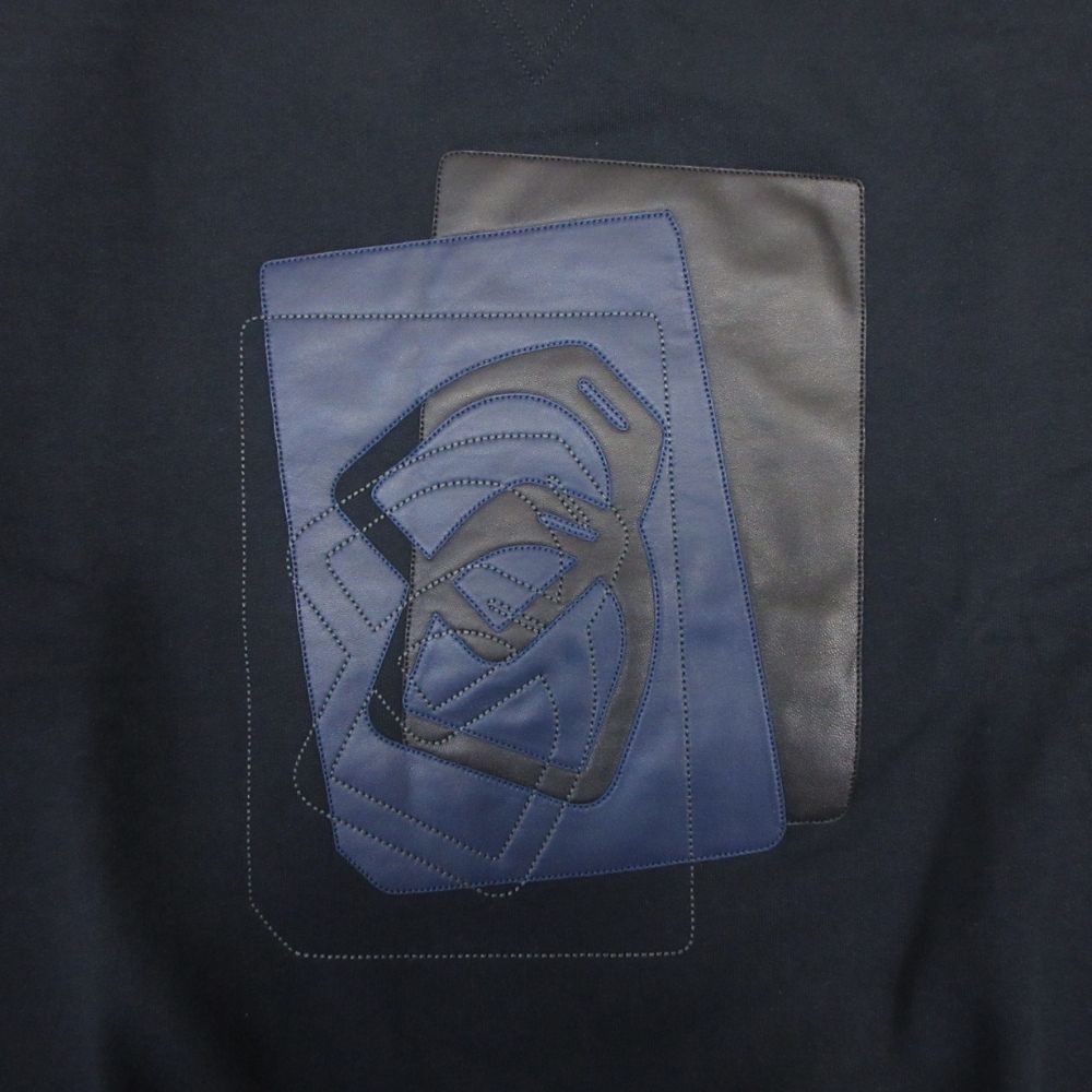 Hermes Etriers Decales Leather Patch Sweatshirt Shirt Brushed Lining Trainers