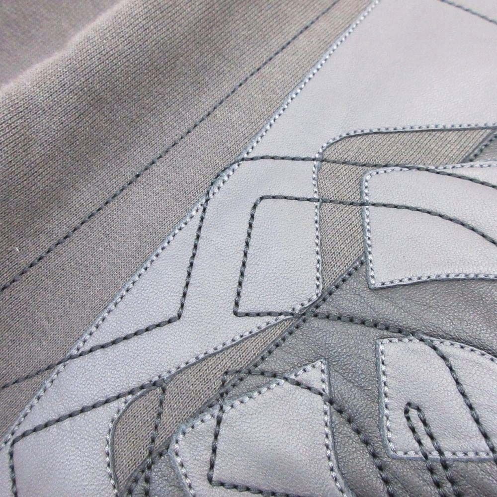 Hermes Etriers Decales Armor Leather Patch Sweatshirt Shirt Brushed Lining