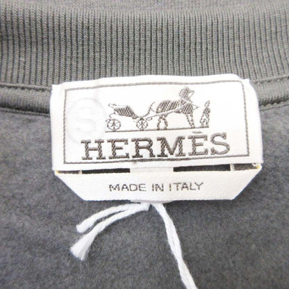 Hermes Etriers Decales Armor Leather Patch Sweatshirt Shirt Brushed Lining