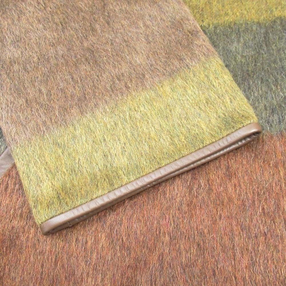 Hermes Rocabar Cashmere Mohair Shaggy Long Coat Lambskin Trim Sheepskin 34