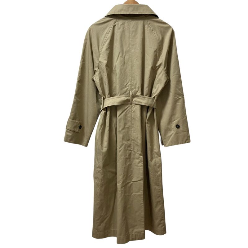 Max Mara Weekend Checkered Pattern Reversible Collarless Coat with Belt 44 Beige