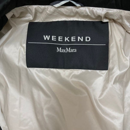 Max Mara Weekend Oversize Patted Coat 44 Black