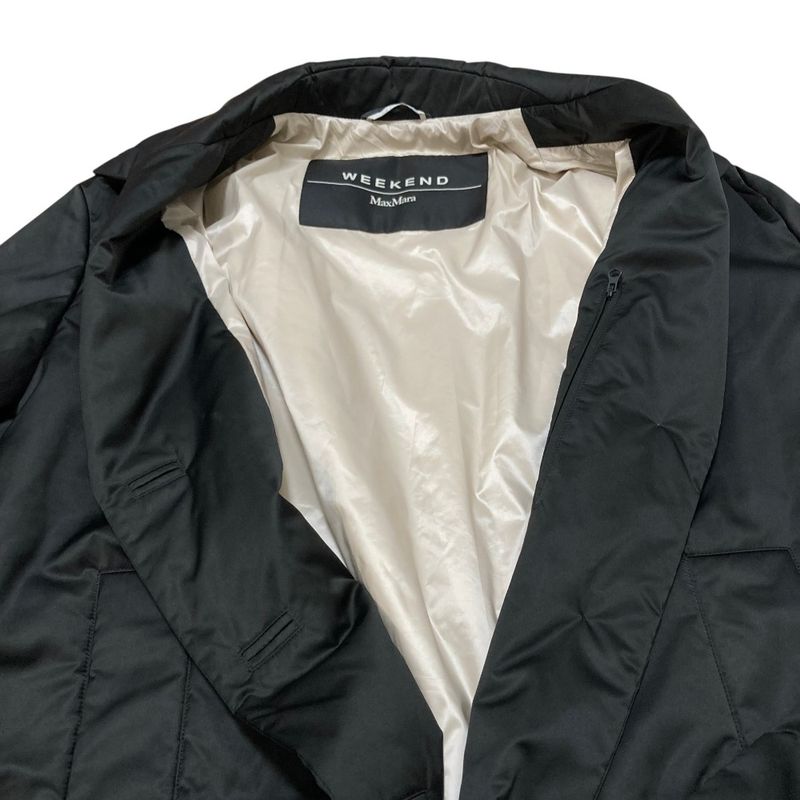 Max Mara Weekend Oversize Patted Coat 44 Black
