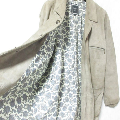 Dior Monsieur Lambsuede Leather Half Coat Jacket M Beige