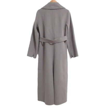 Max Mara 'S Maxmara Virgin Wool Belted Coat 34 Grey