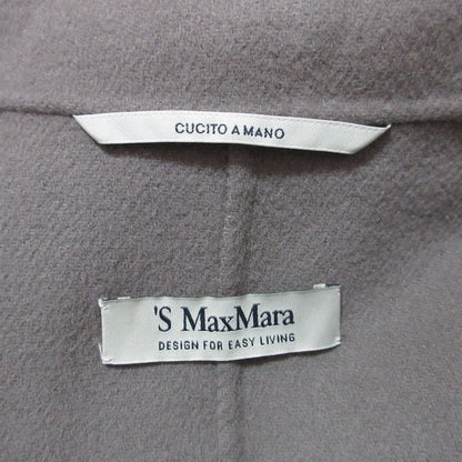 Max Mara 'S Maxmara Virgin Wool Belted Coat 34 Grey