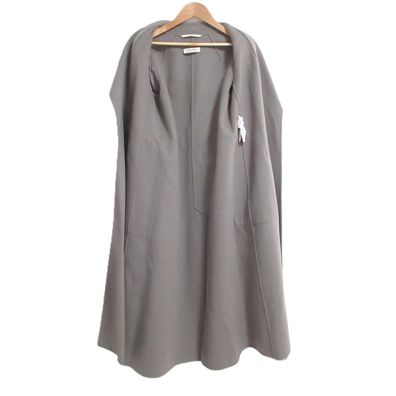 Max Mara 'S Maxmara Virgin Wool Belted Coat 34 Grey