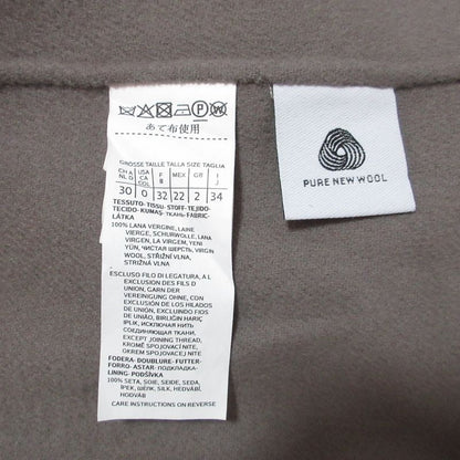 Max Mara 'S Maxmara Virgin Wool Belted Coat 34 Grey