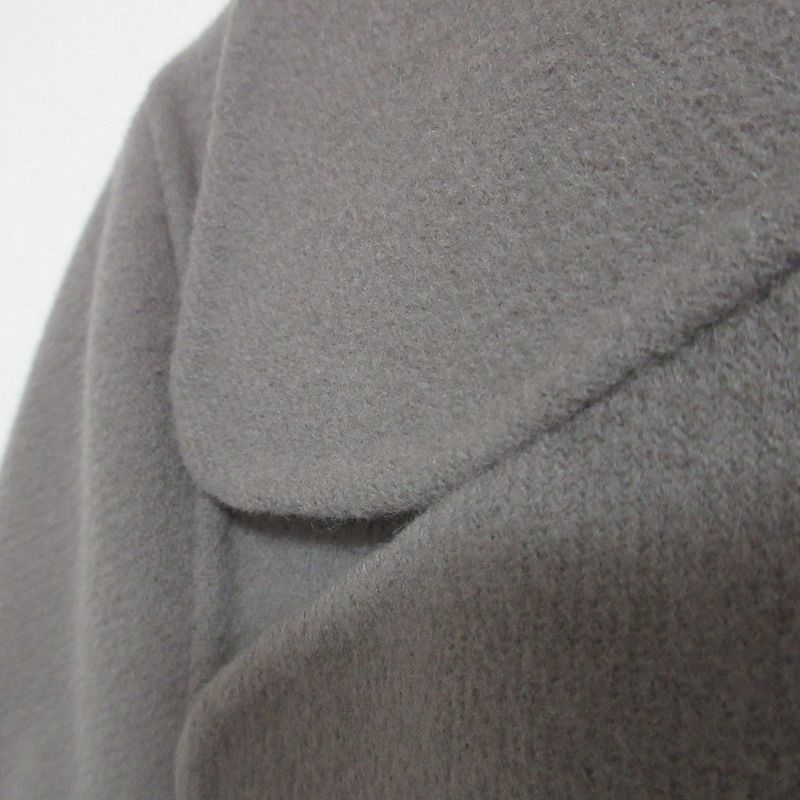 Max Mara 'S Maxmara Virgin Wool Belted Coat 34 Grey