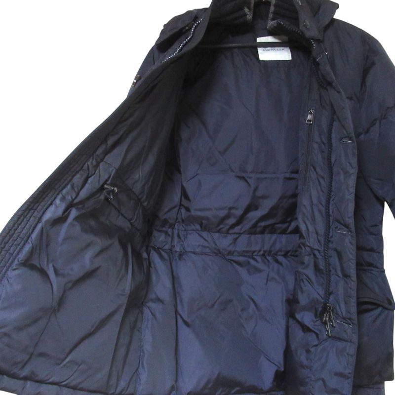 Moncler Mathias Nylon Down Coat N3b 2 Navy
