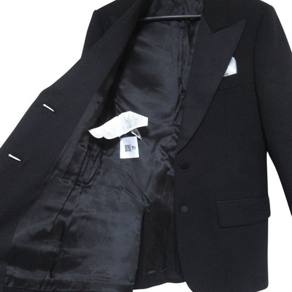 Miu Miu Miu Logo Pocket Chief Tuxedo Jacket 38 Black
