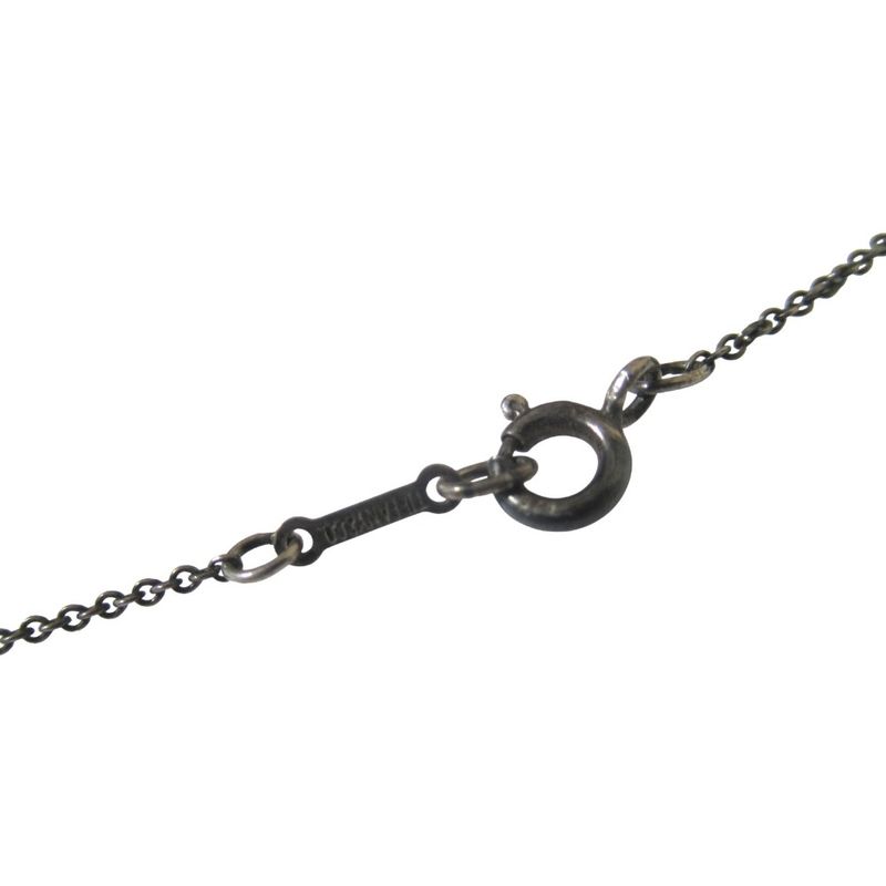Tiffany & Co Elsa Peretti Large Bean Necklace Pendant Silver