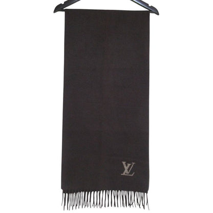 Louis Vuitton Echarpe Jhelum Cashmere Fringe Scarf LV Brown