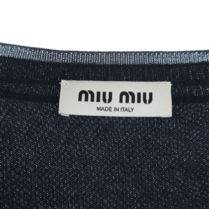 Miu Miu Logo Embroidery Layered Sweater