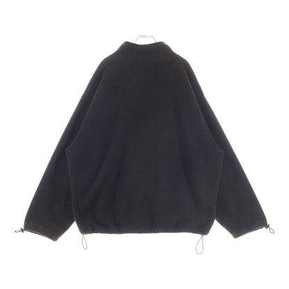Miu Miu Logo Embroidery Drawstring Fleece Jacket Brown