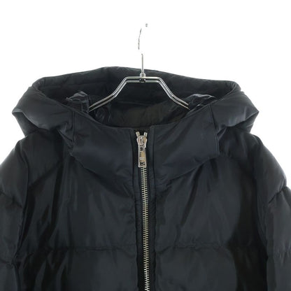 Prada Re-Nylon Triangle Logo Down Jacket Black