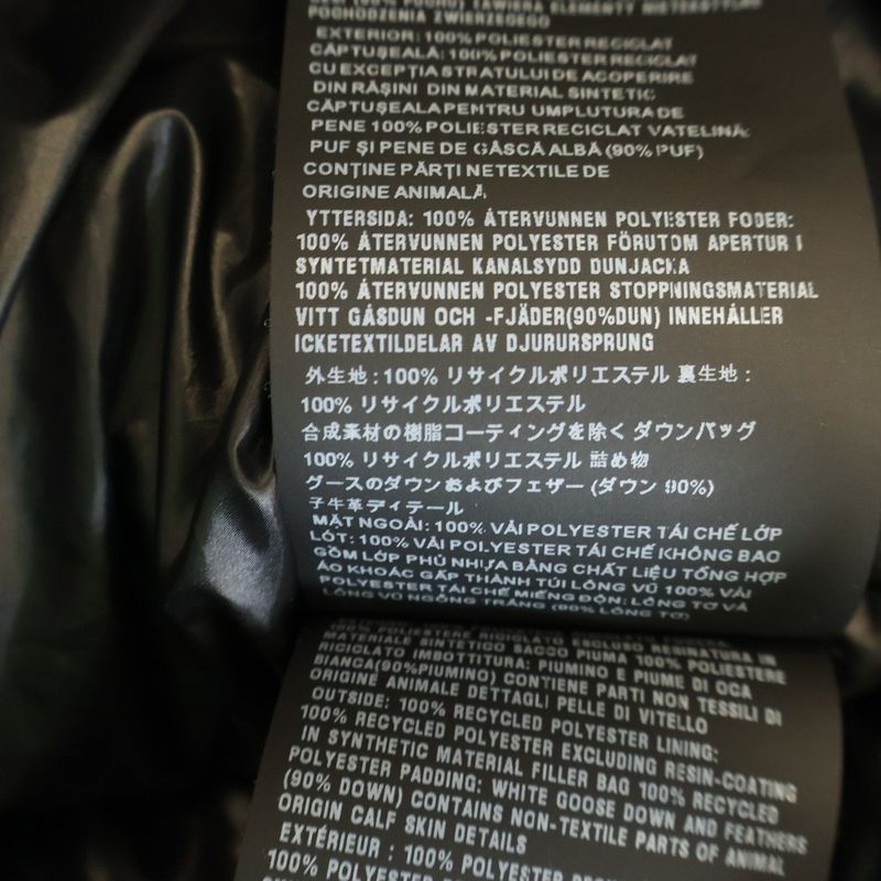 Prada Re-Nylon Triangle Logo Down Jacket Black