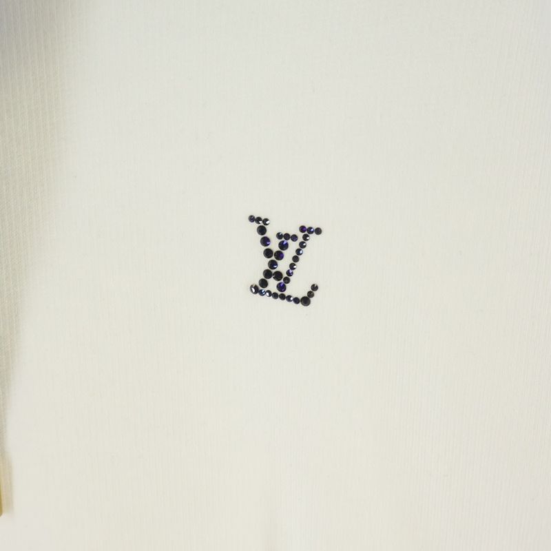 Louis Vuitton Monogram Lining Line Stone Logo Hoodie White