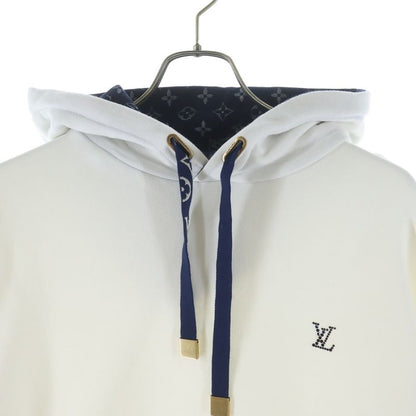 Louis Vuitton Monogram Lining Line Stone Logo Hoodie White