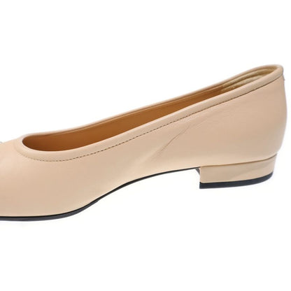 Chanel Pearl Flat Flats Beige