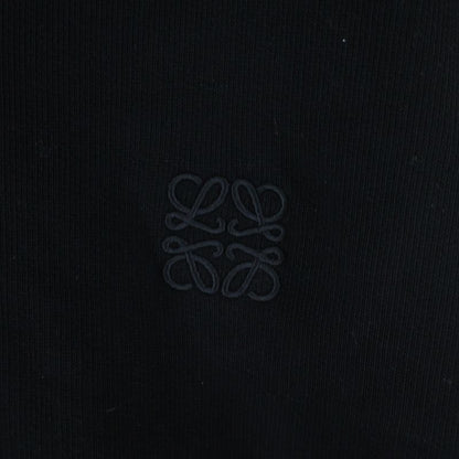 Loewe Relaxed Fit Hoodie Anagram Fit Pullover Sweatshirt Black