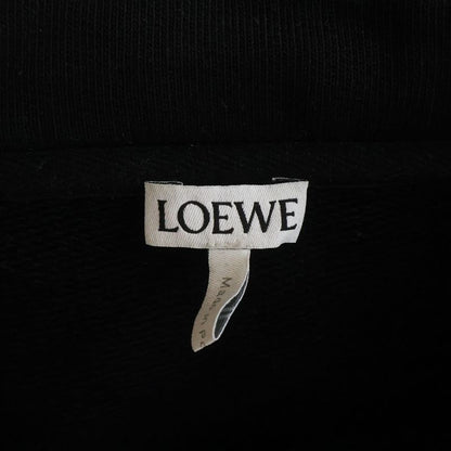 Loewe Relaxed Fit Hoodie Anagram Fit Pullover Sweatshirt Black