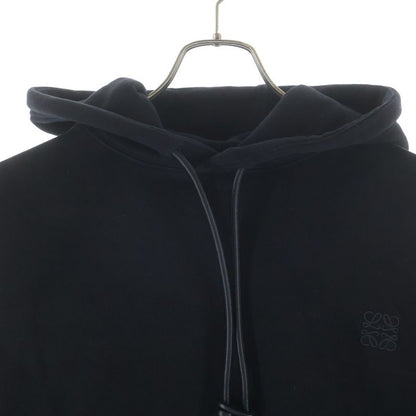 Loewe Relaxed Fit Hoodie Anagram Fit Pullover Sweatshirt Black