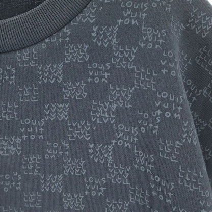 Louis Vuitton Damier Spread Print Sweatshirt Trainer Gray
