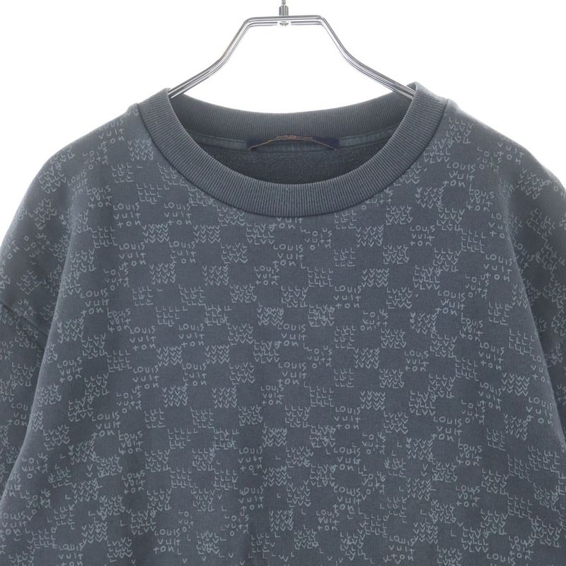 Louis Vuitton Damier Spread Print Sweatshirt Trainer Gray