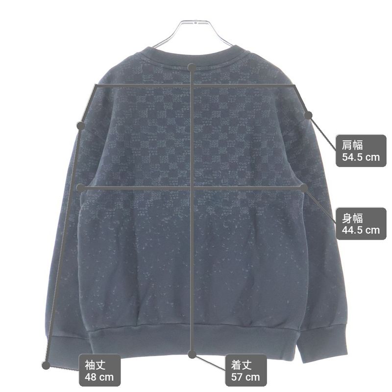 Louis Vuitton Damier Spread Print Sweatshirt Trainer Gray