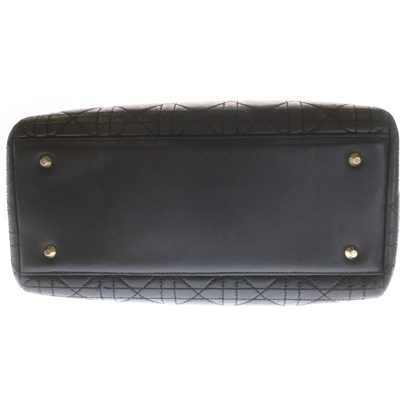 Dior Lady Cannage Black 2-Way Shoulder Bag