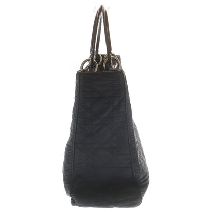 Dior Lady Tote Black Cotton Silver